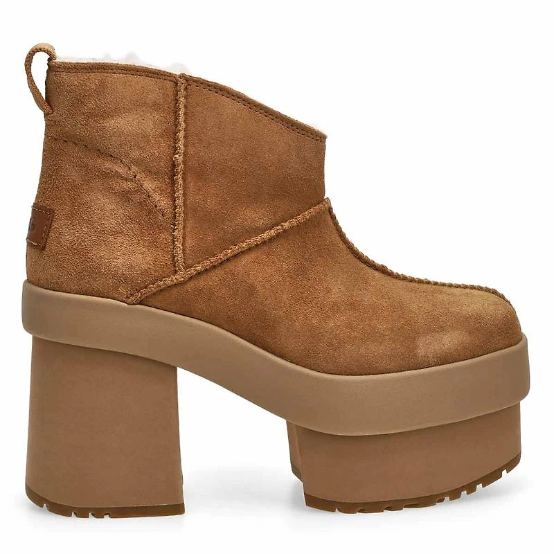 Botte NEW HEIGHTS PLATFORM MINI, chtaigne, femmes