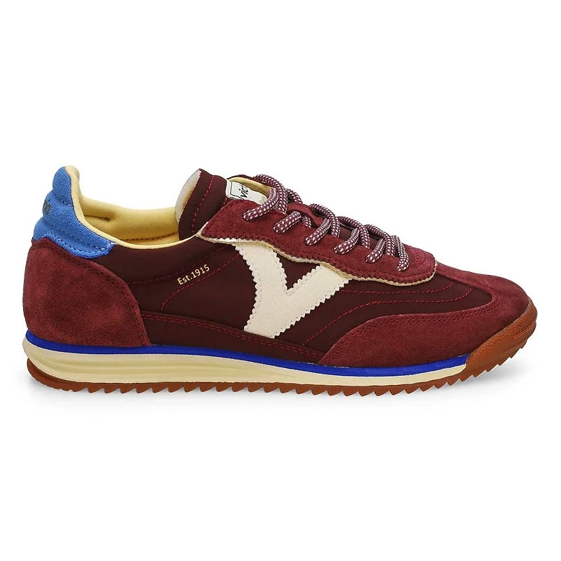 Baskets  lacets SATURNO, bordeaux, femmes