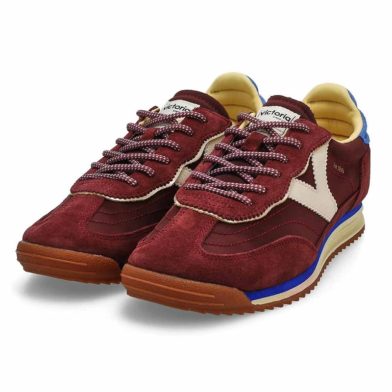 Baskets  lacets SATURNO, bordeaux, femmes