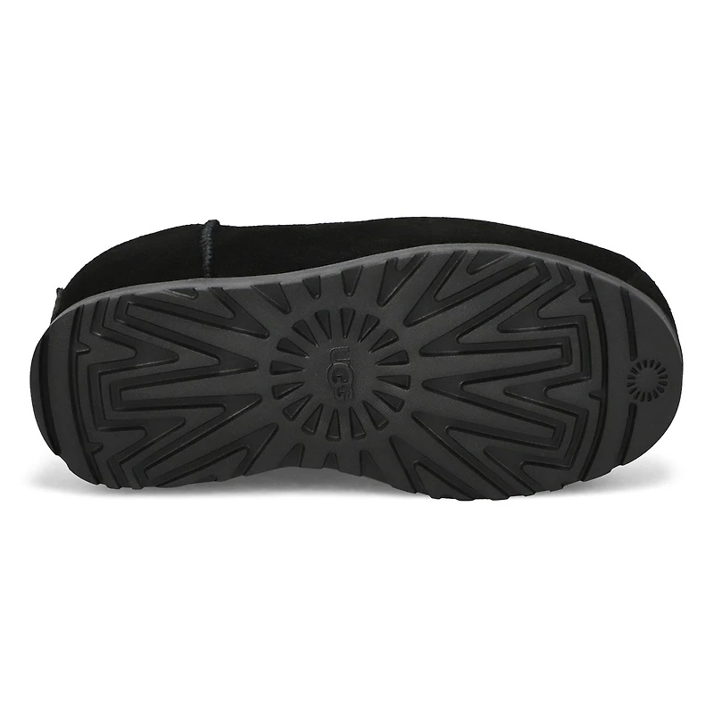 Women's  Pumped Slide Platform Slipper - Black