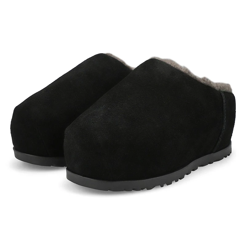 Women's  Pumped Slide Platform Slipper - Black