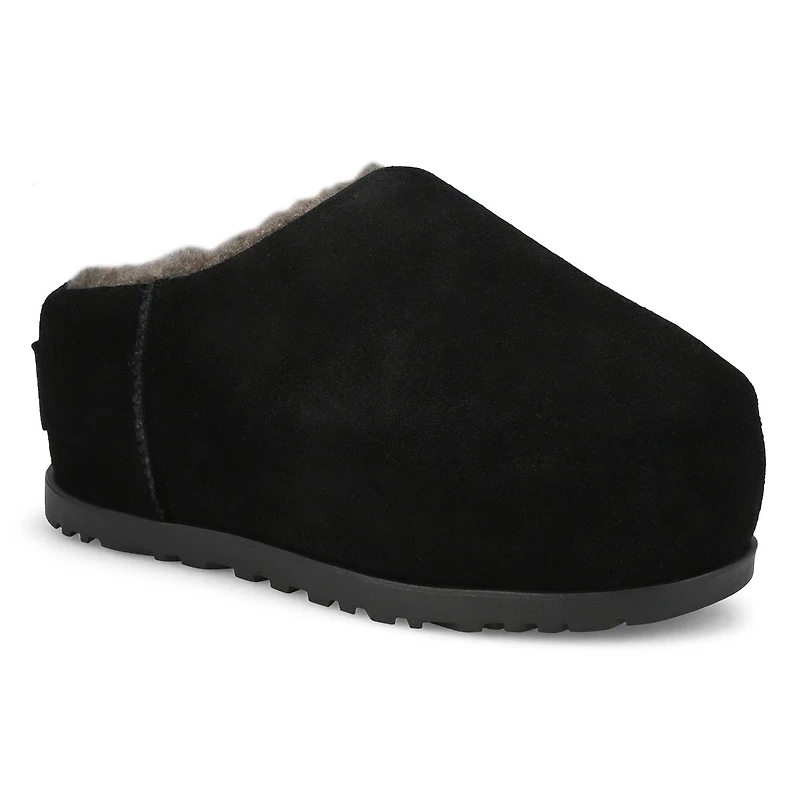 Women's  Pumped Slide Platform Slipper - Black