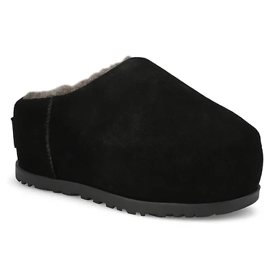 Women's  Pumped Slide Platform Slipper - Black