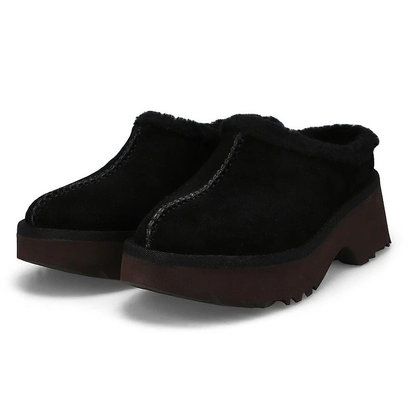 Women's New Heights Cozy Casual Clog - Black