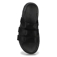 Women's Golden Glow Slide Platform Sandal - Black