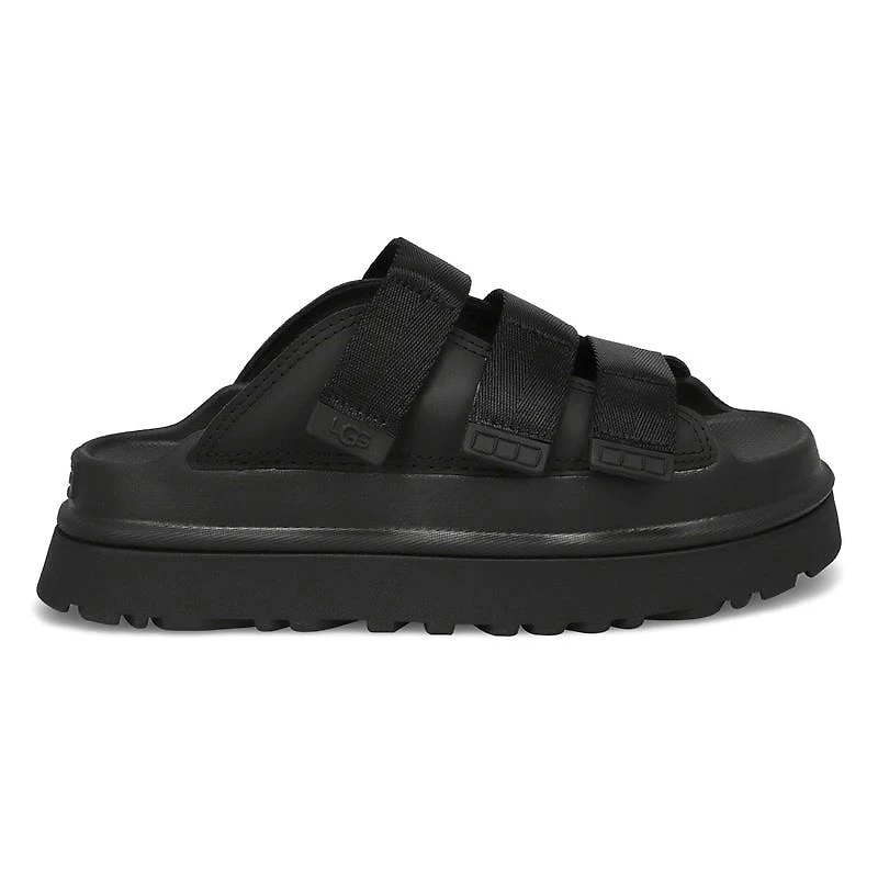 Women's Golden Glow Slide Platform Sandal - Black