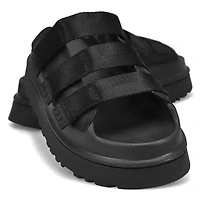 Women's Golden Glow Slide Platform Sandal - Black