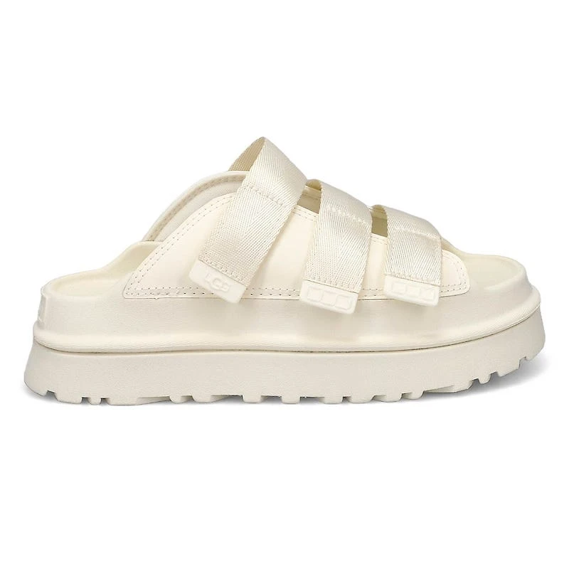 Women's Golden Glow Slide Platform Sandal - Black