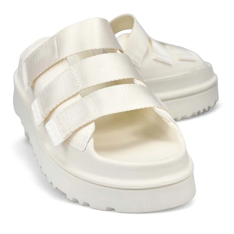 Women's Golden Glow Slide Platform Sandal - Black