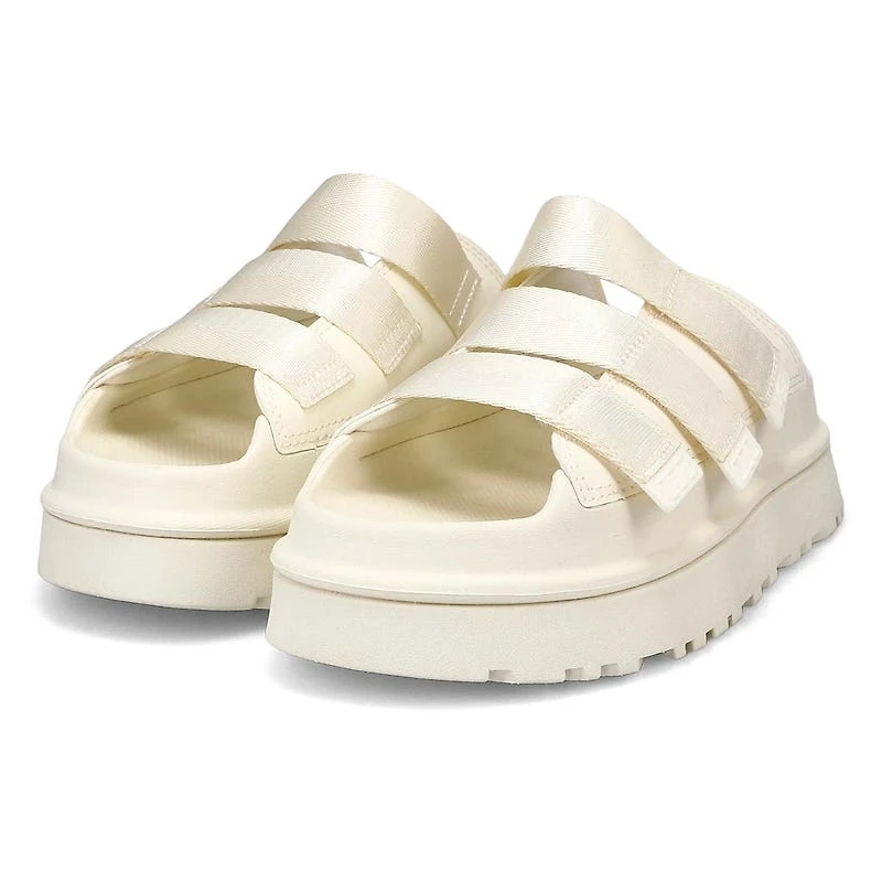 Women's Golden Glow Slide Platform Sandal - Black