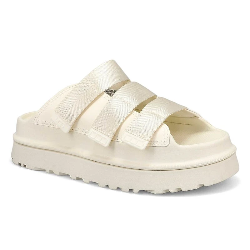 Women's Golden Glow Slide Platform Sandal - Black