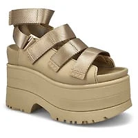 Sandale plateforme GOLDEN RISE, graine de moutarde