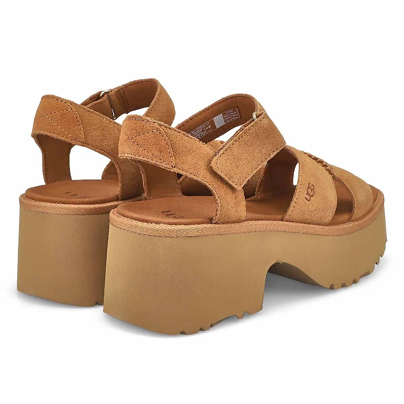 Sandale plateforme NEW HEIGHTS ANKLE STRAP, châtai