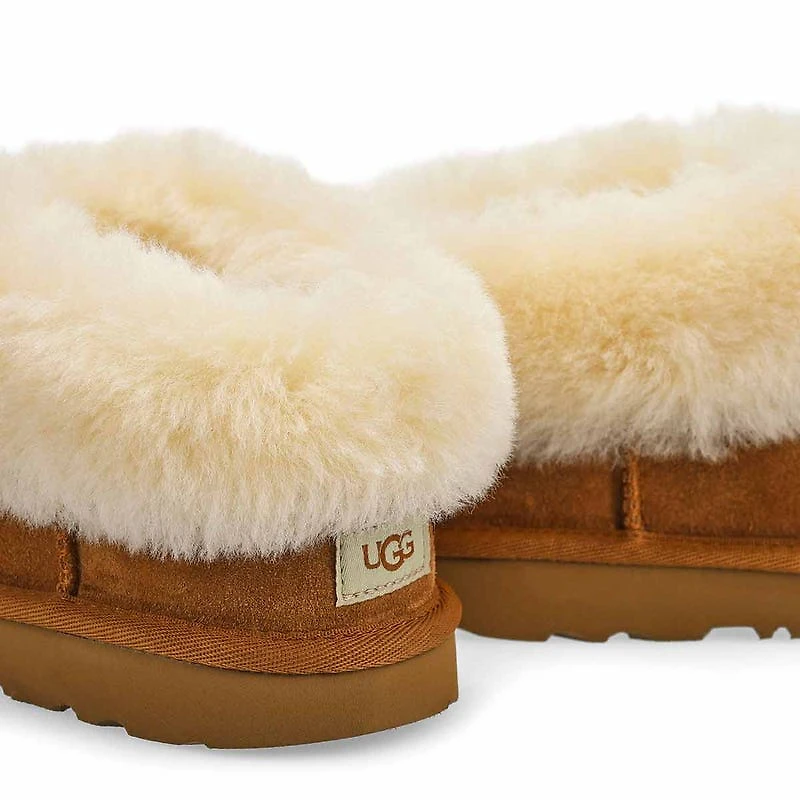 Girls'  Bailey Sheepskin Slipper - Chestnut