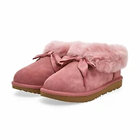 Pantoufle en peau de mouton BAILEY, châtaigne, fil