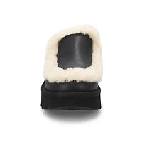 Women's  Esmee Leather Platform Clog - Black