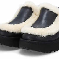 Women's  Esmee Leather Platform Clog - Black
