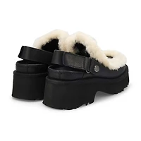 Women's  Esmee Leather Platform Clog - Black