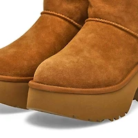 Botte  plateforme ESMEE, chtaigne, femmes