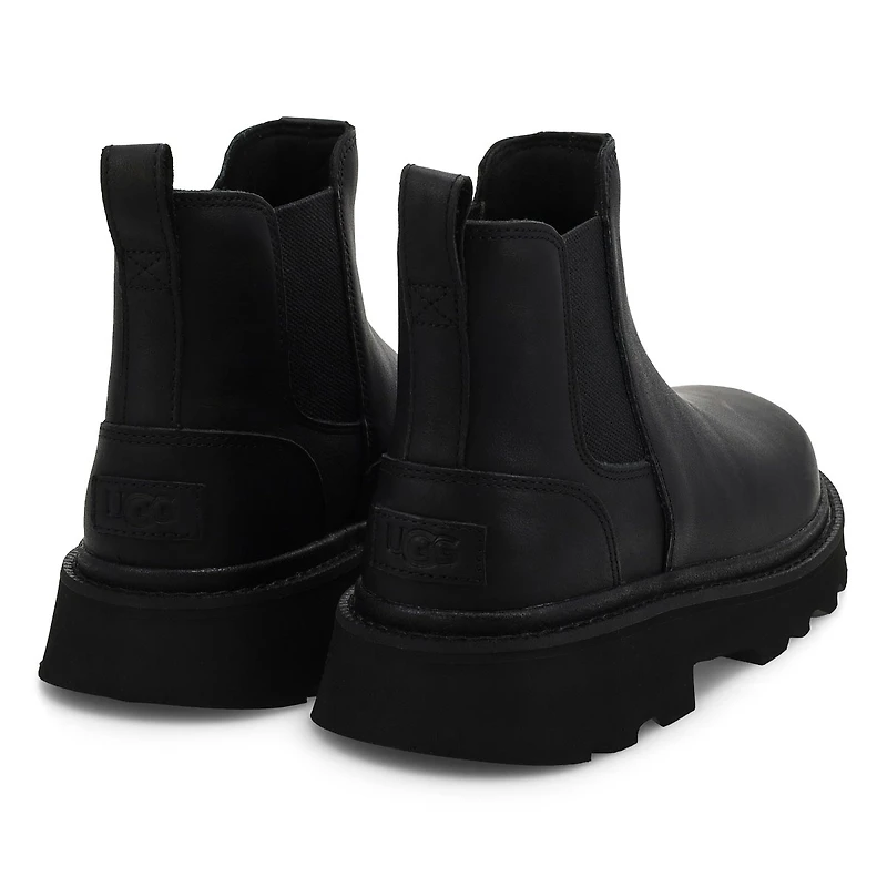 Men's Chelsea Lug Leather Boot - Black