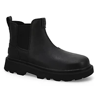 Men's Chelsea Lug Leather Boot - Black
