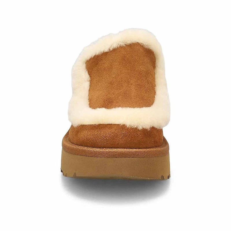 Sabot  plateforme en cuir ESMEE LEATHER CLOG, noi