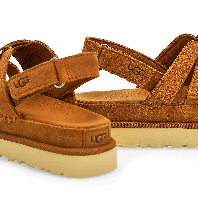 Women's Golden Star Gleam Platform Sandal - Chestn