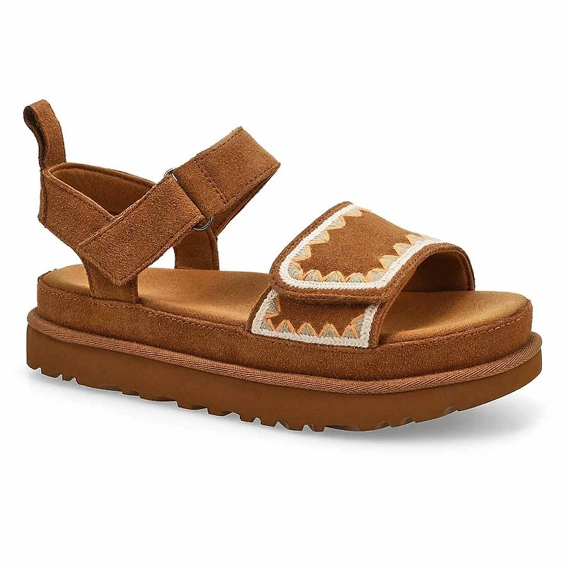 Women's Golden Star Artistitch Platform Sandal - C