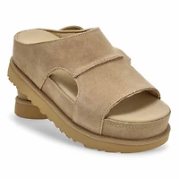 Women's  Golden Star Hi Cutout Platform Slide Sand