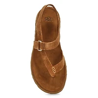 Women's  Golden Gaze Toe Post Sandal - Chestnut