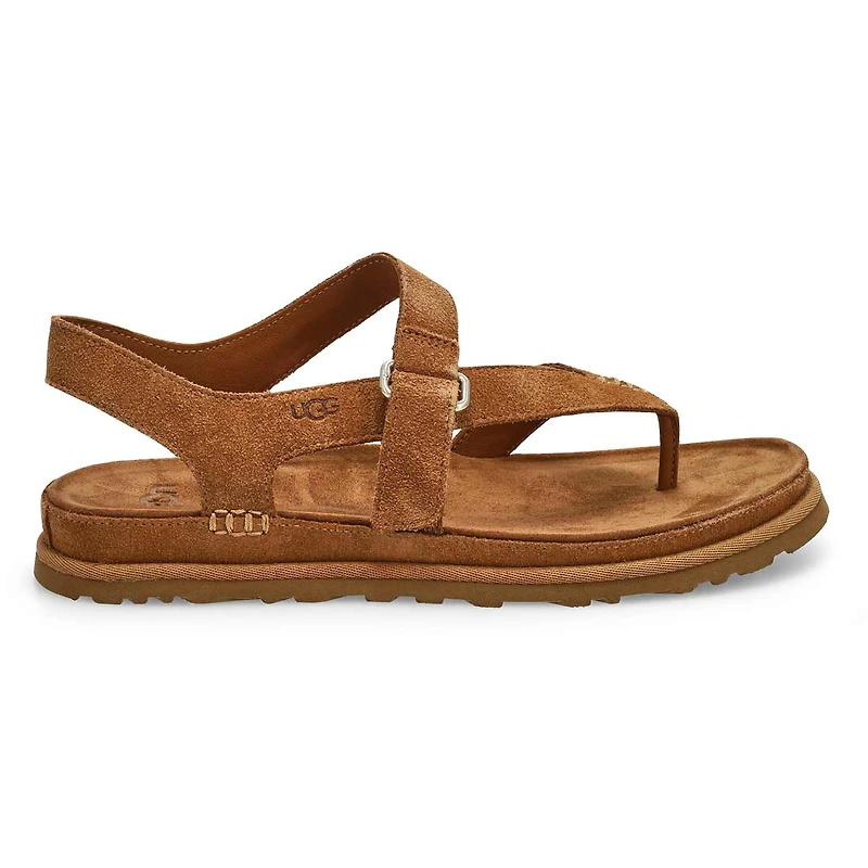 Women's Golden Gaze Toe Post Sandal - Chestnut