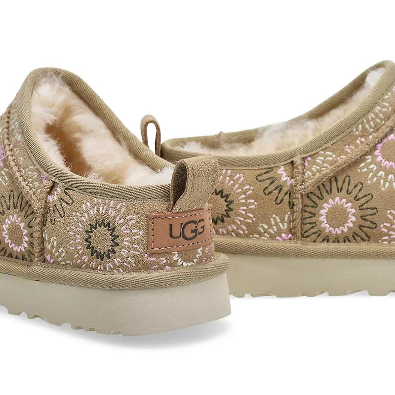 Botte en peau de mouton CLASSIC MICRO SUN STITCH,