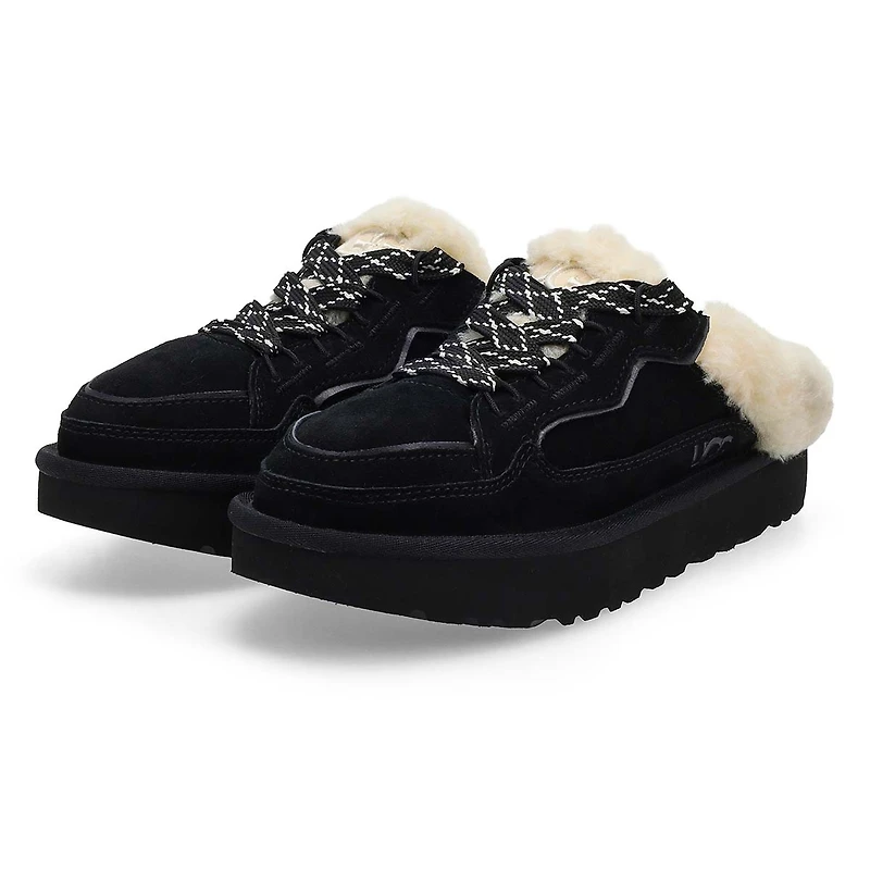 Lds Lowmel Mule open back sneaker - Black