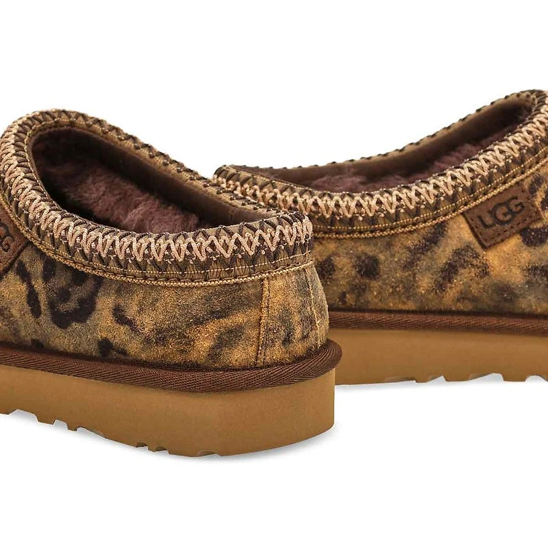 Lds Tasman Spotted Sheepskin Slipper - Chestnut