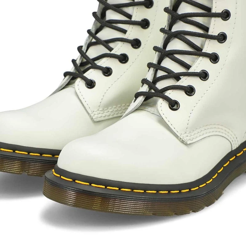 Bottes 8 œillets 1460, cuir lisse, noir, femmes