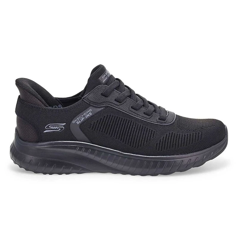 Men's Bobs Sport Squad Wide Slip-Ins Sneaker - Bla