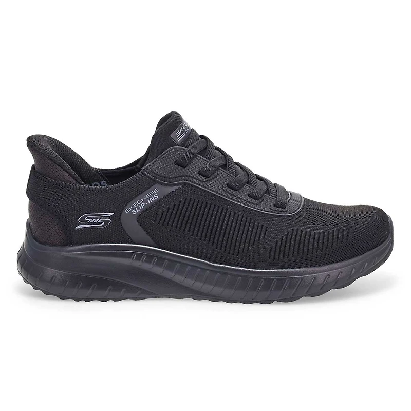 Men's Bobs Sport Squad Wide Slip-Ins Sneaker - Bla