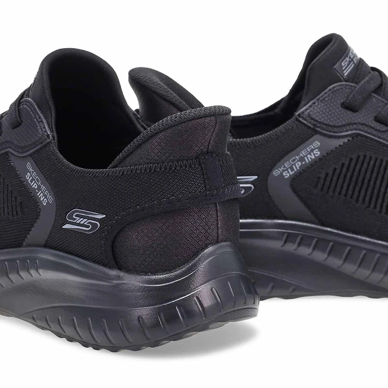 Men's Bobs Sport Squad Wide Slip-Ins Sneaker - Bla