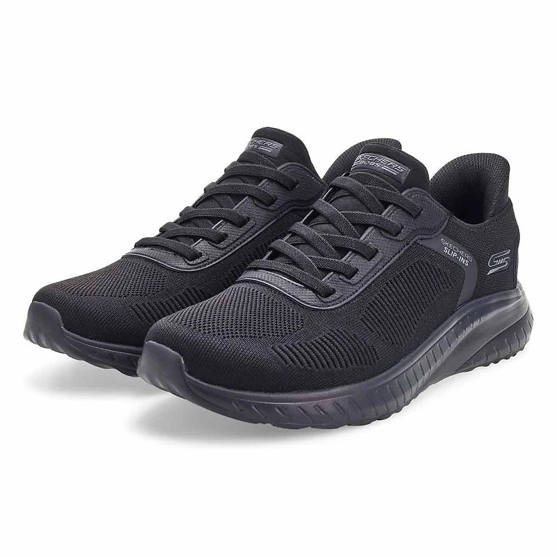 Men's Bobs Sport Squad Wide Slip-Ins Sneaker - Bla