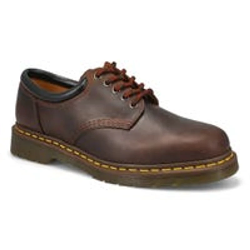Richelieus  5 illets 8053, cuir noir, hommes