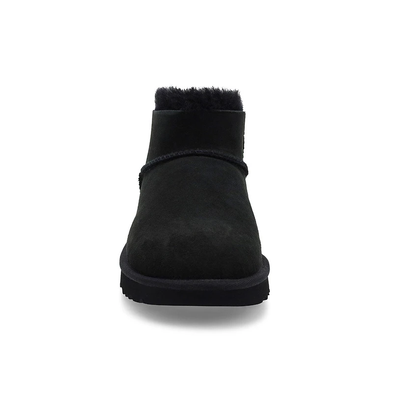 Women's Ultra Mini Bailey Bow Sheepskin Boot - Bla
