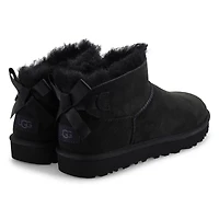 Women's Ultra Mini Bailey Bow Sheepskin Boot - Bla