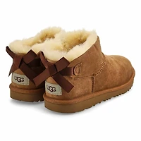 Bottes en peau de mouton Ultra Mini Bailey Bow pou