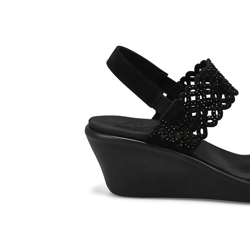 Women's Rumble On Sassy Dayz Wedge Sandal - Black/