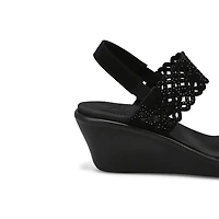 Women's Rumble On Sassy Dayz Wedge Sandal - Black/