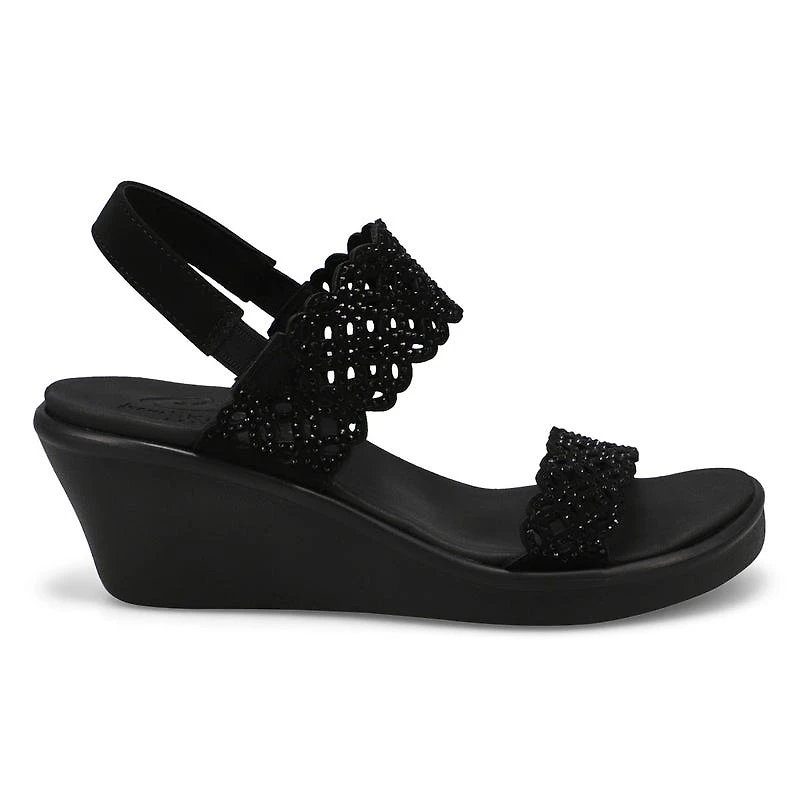 Women's Rumble On Sassy Dayz Wedge Sandal - Black/