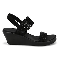 Women's Rumble On Sassy Dayz Wedge Sandal - Black/
