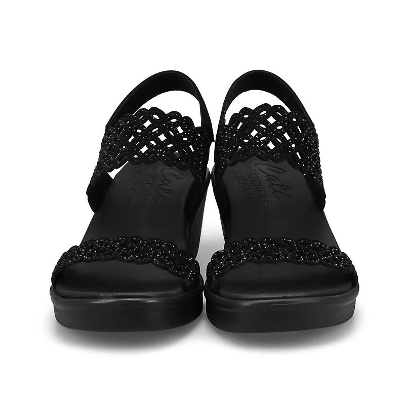 Women's Rumble On Sassy Dayz Wedge Sandal - Black/