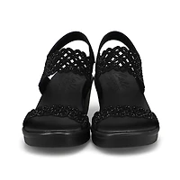 Women's Rumble On Sassy Dayz Wedge Sandal - Black/