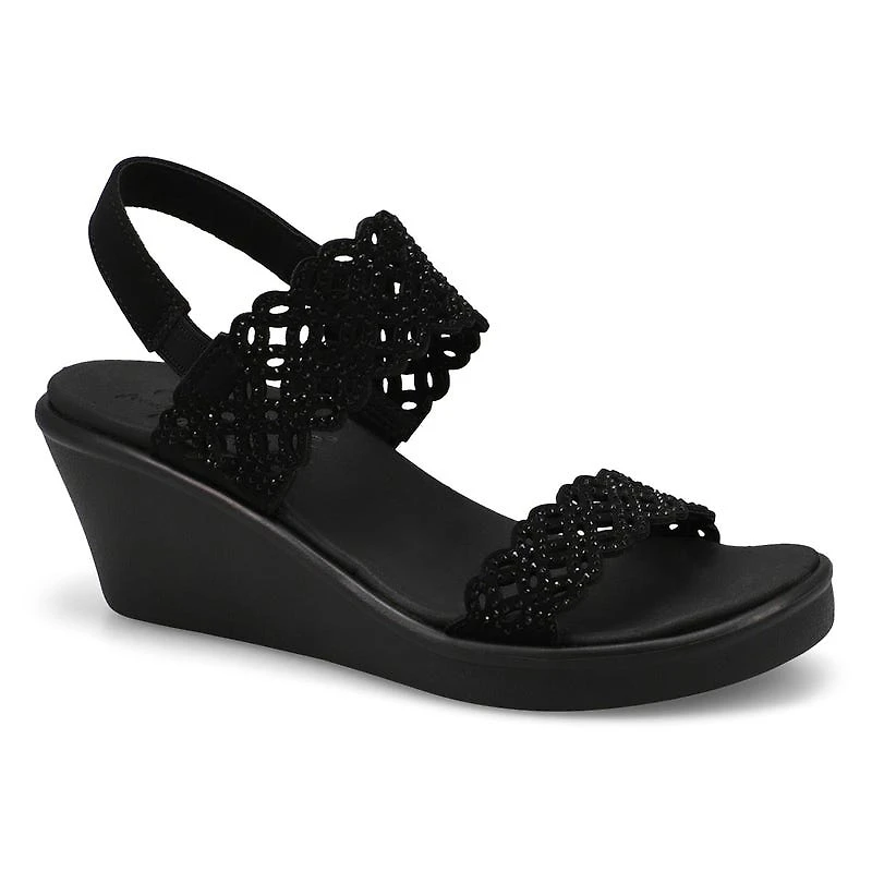 Women's Rumble On Sassy Dayz Wedge Sandal - Black/
